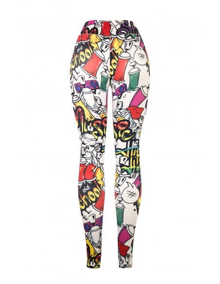 Malla Deportiva con Graffitis para mujer